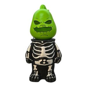 Nightmare Before Christmas OOGIE BOOGIE Blow Mold Lighted Head w/Skeleton Stand